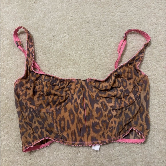 Urban Outfitters Tops - Urban Outfitters Cheetah Bustier Top
